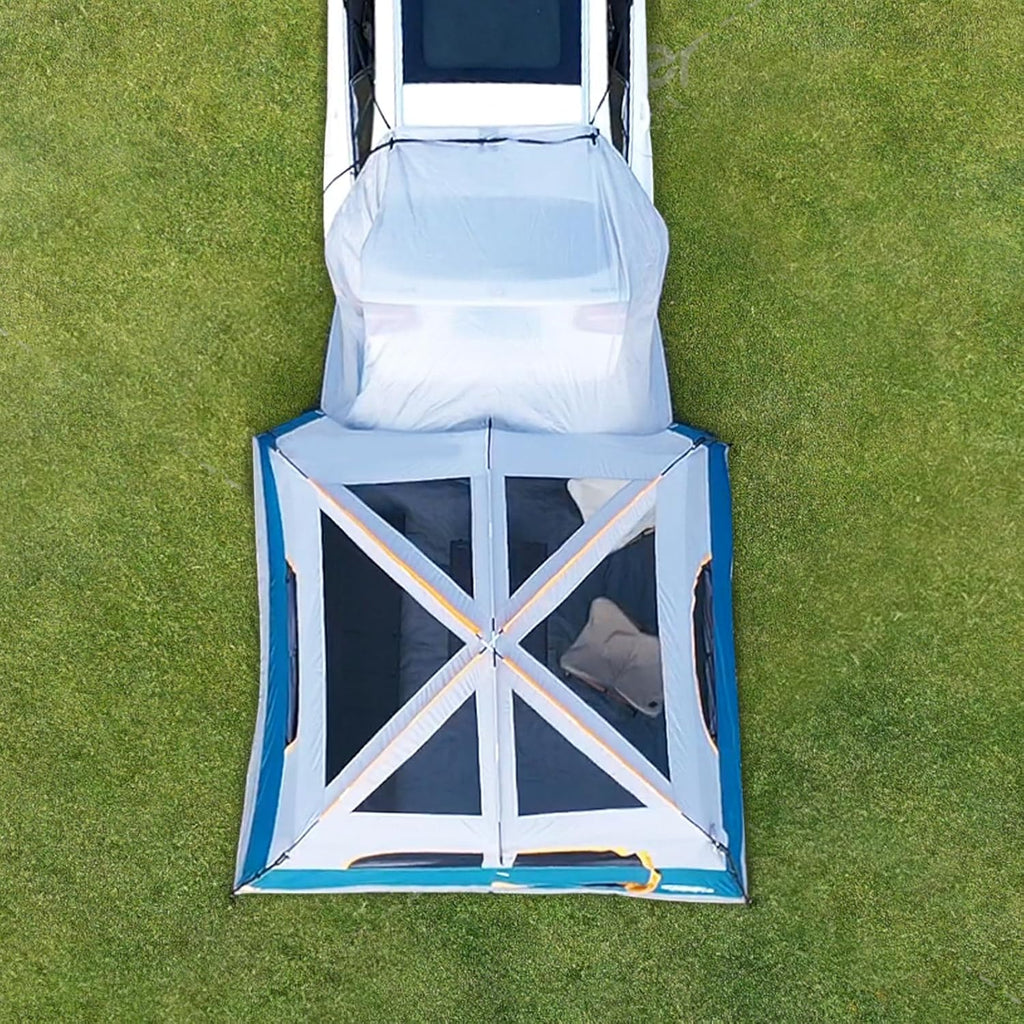 Tente SUV pour camping, tente hayon SUV 6 personnes - Installation facile avec double toit