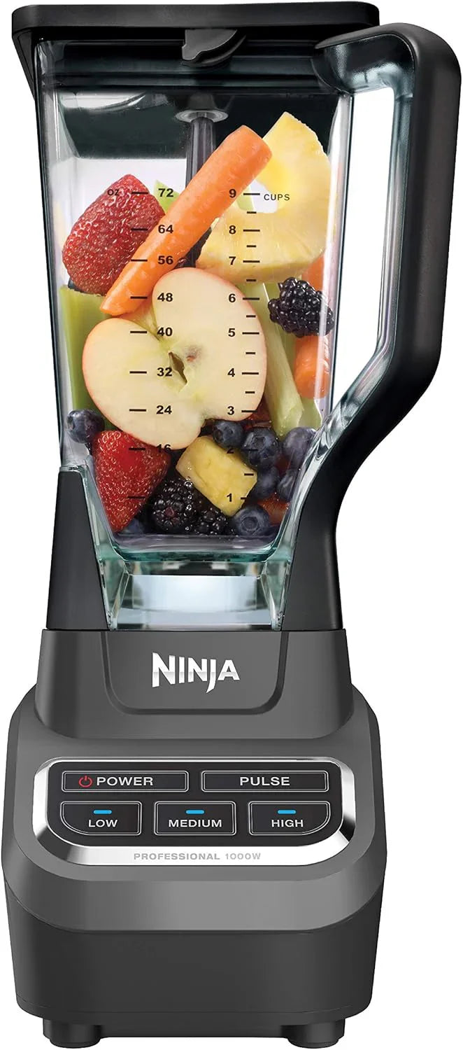 Mixeur compact professionnel Ninja BL660, 1 100 W, 3 fonctions, idéal pour les boissons glacées, les smoothies, les sauces et bien plus encore.