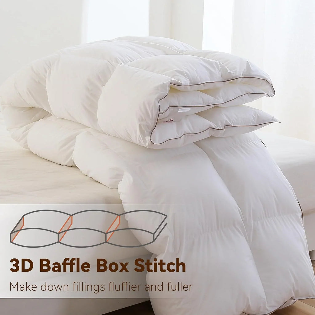 Couette en duvet de qualité supérieure avec design à cloisons 3D