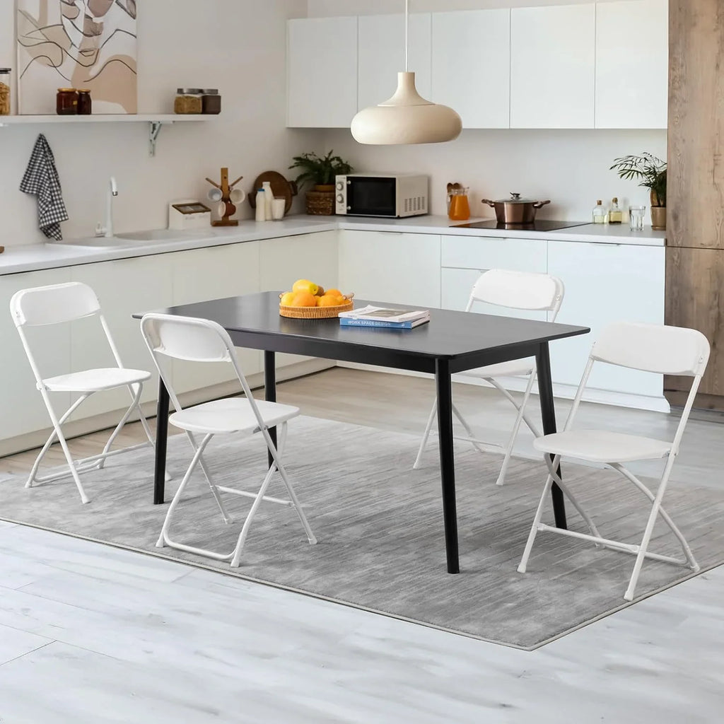 Lot de 12 chaises pliantes Sweetcrispy, rembourrées en cuir, robustes et pliables en métal.