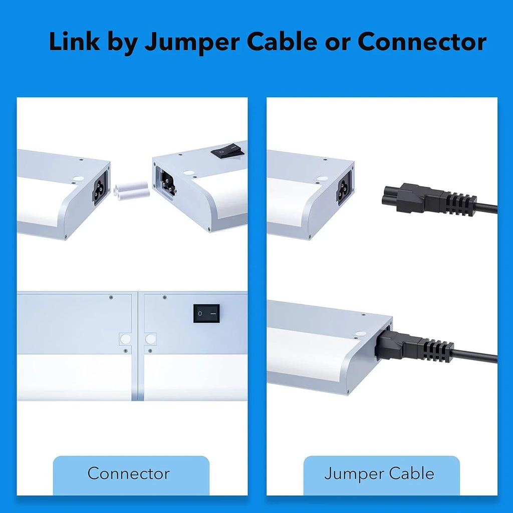 Bande lumineuse intelligente sous meuble, blanche et à intensité variable