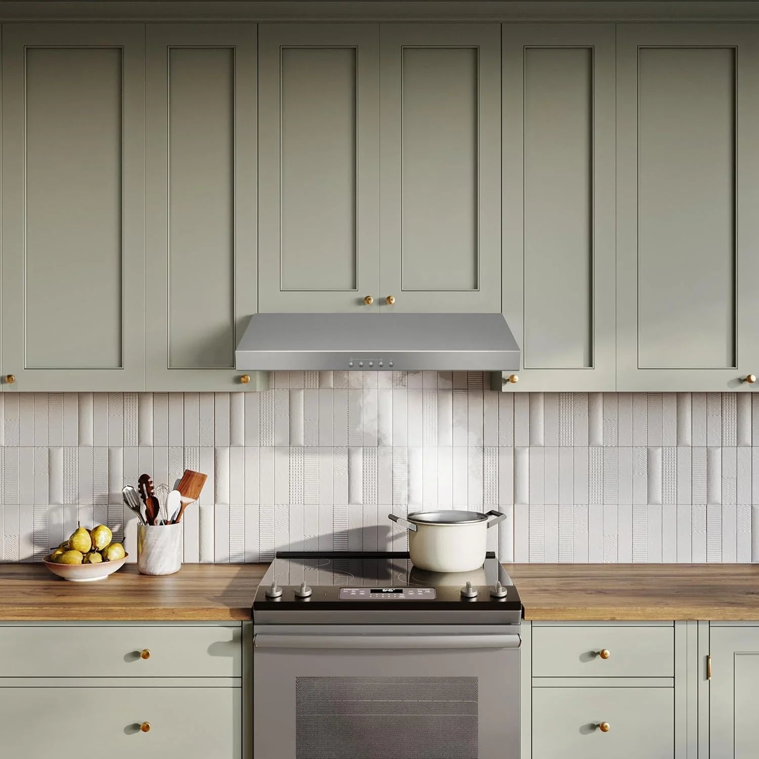 Hotte de cuisinière sous-armoire Broan-NuTone Glacier à trois vitesses avec éclairage DEL, conforme aux normes ADA