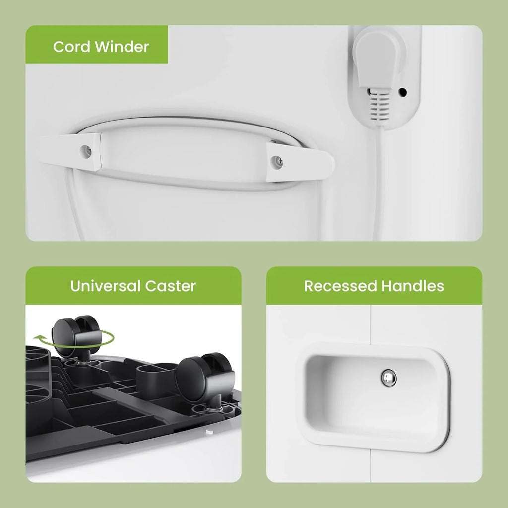 Déshumidificateur Waykar de 2 000 pi² pour la maison et les sous-sols, avec drainage automatique ou manuel, réservoir d'eau de 0,66 gallon