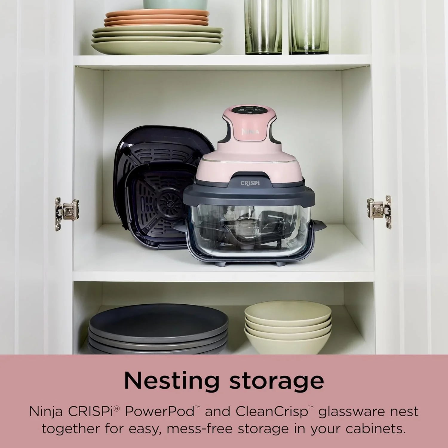 Ninja Crispi Friteuse à air portative en verre 4-en-1