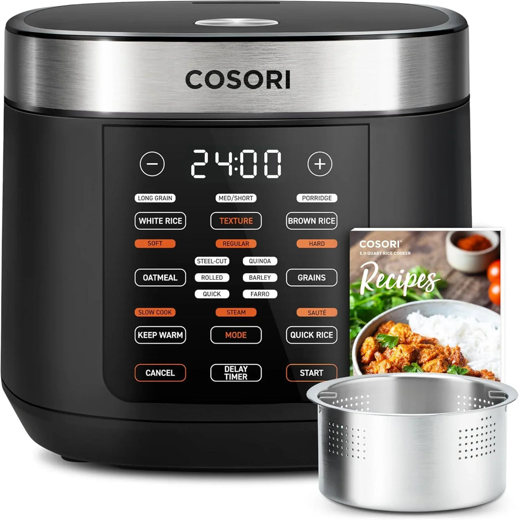 Autocuiseur COSORI 6 pintes, appareil de cuisine multifonction instantané 9 en 1, conception de ventilation plus sûre, cuiseur à riz, marmite à cuisson lente, sous vide, sauteuse, 1100 W, acier inoxydable