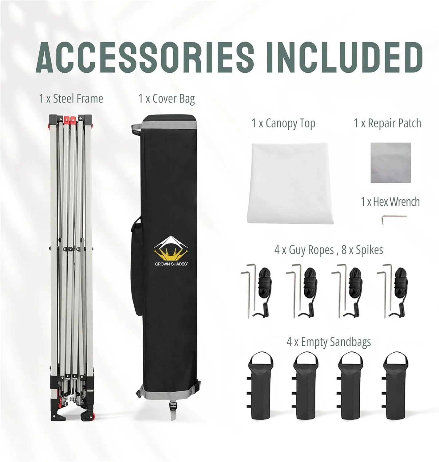 Auvent pop-up 10x10 - Installation en un clic - Tente de plage - Parasol extérieur avec dessus argenté, 3 hauteurs et 4 poches à sable