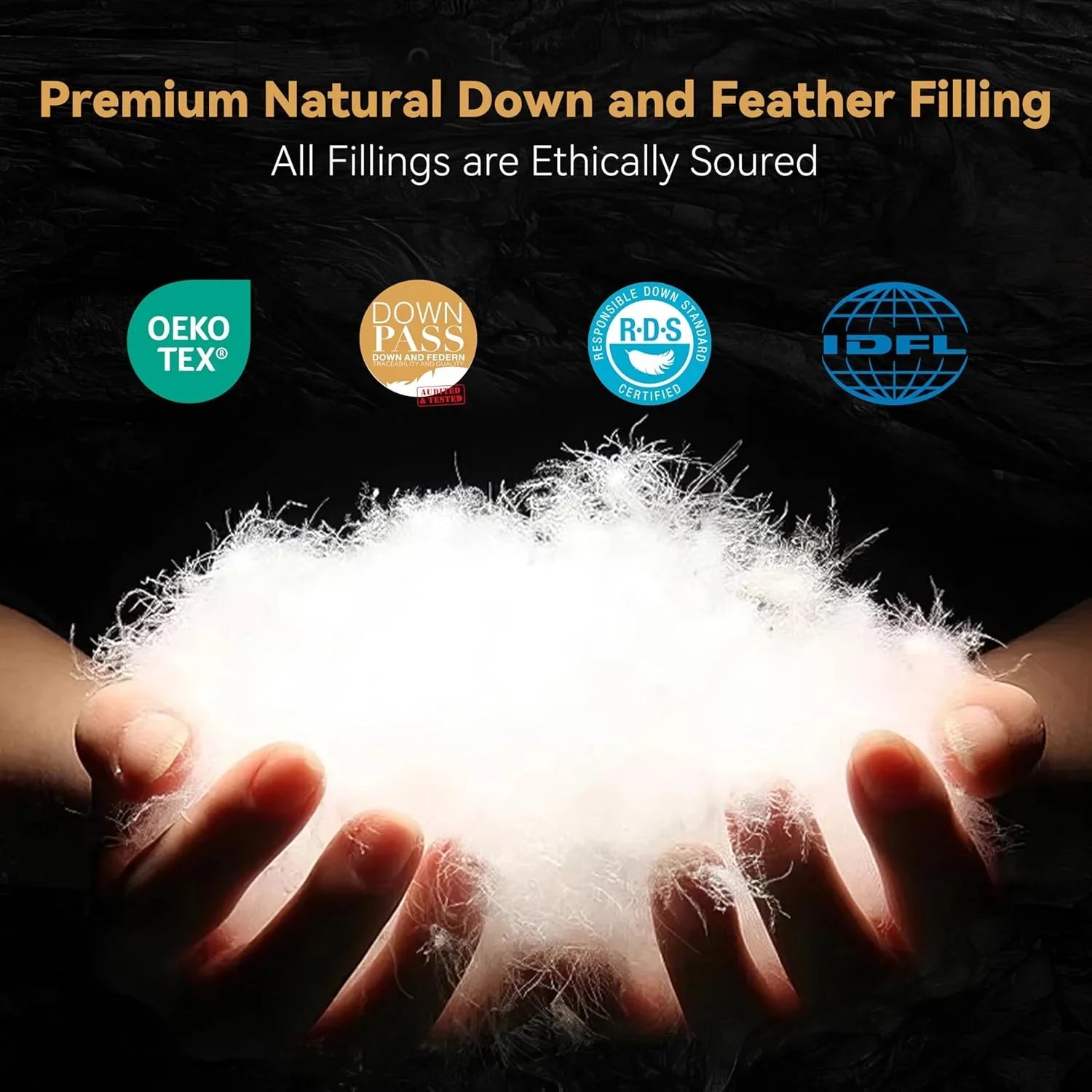 Couette en duvet de qualité supérieure avec design à cloisons 3D