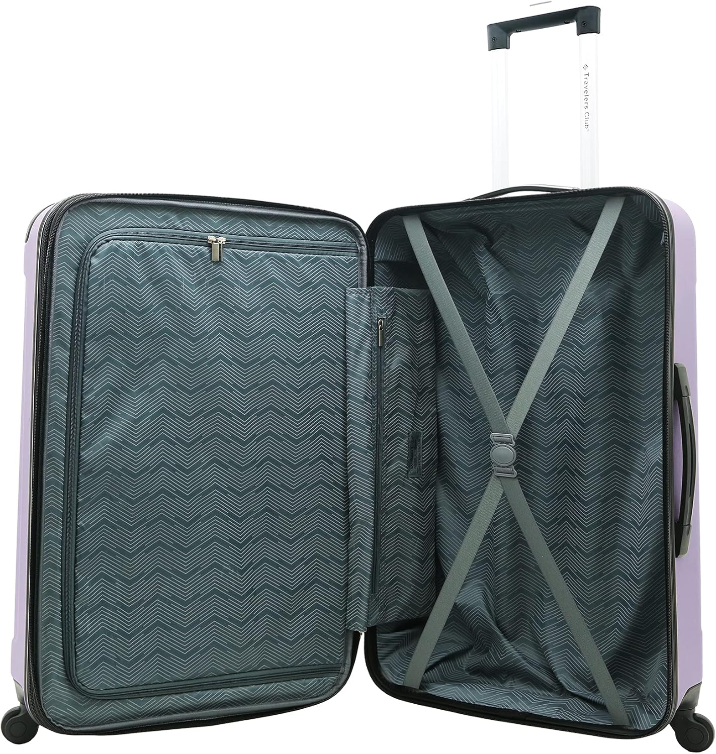 Valises de voyage rigides, lilas, lot de 4