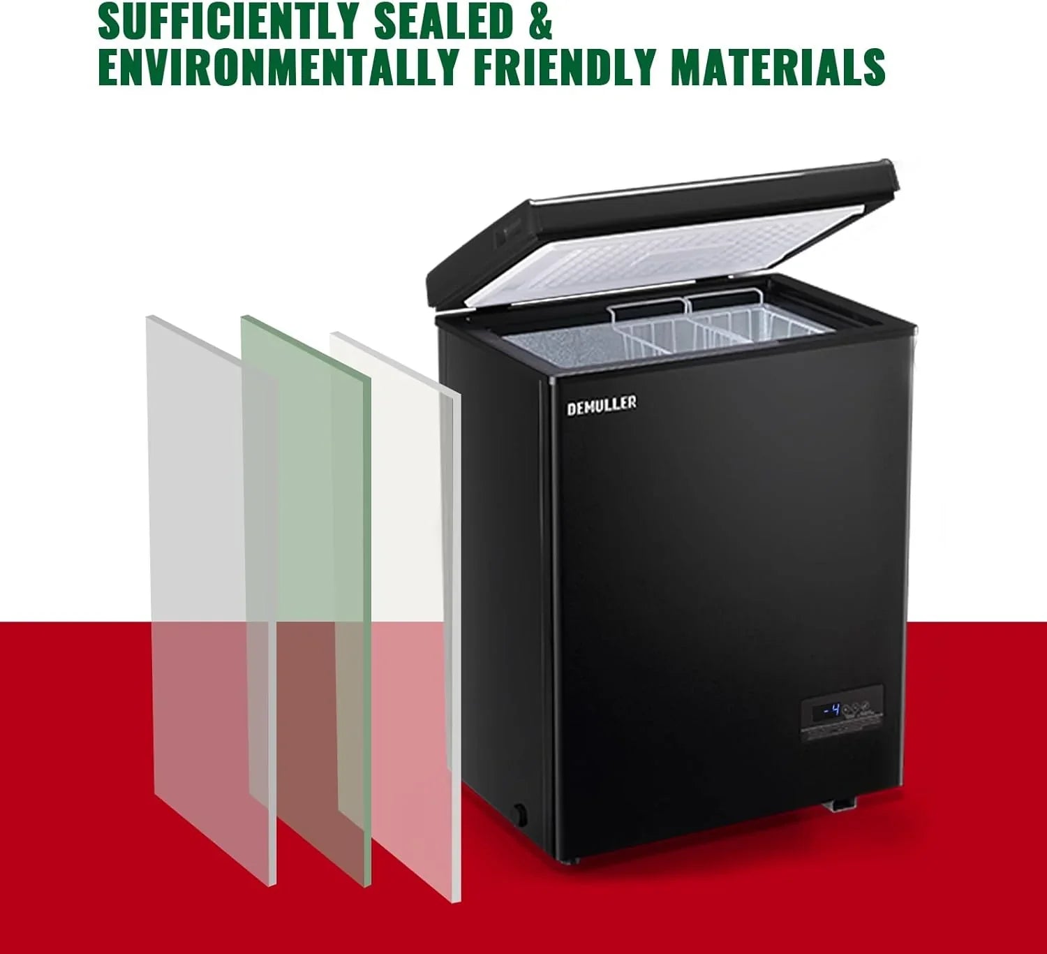 Congélateur vertical de 5,0 pieds cubes, congélateur autonome, mini-congélateur compact à chargement par le haut