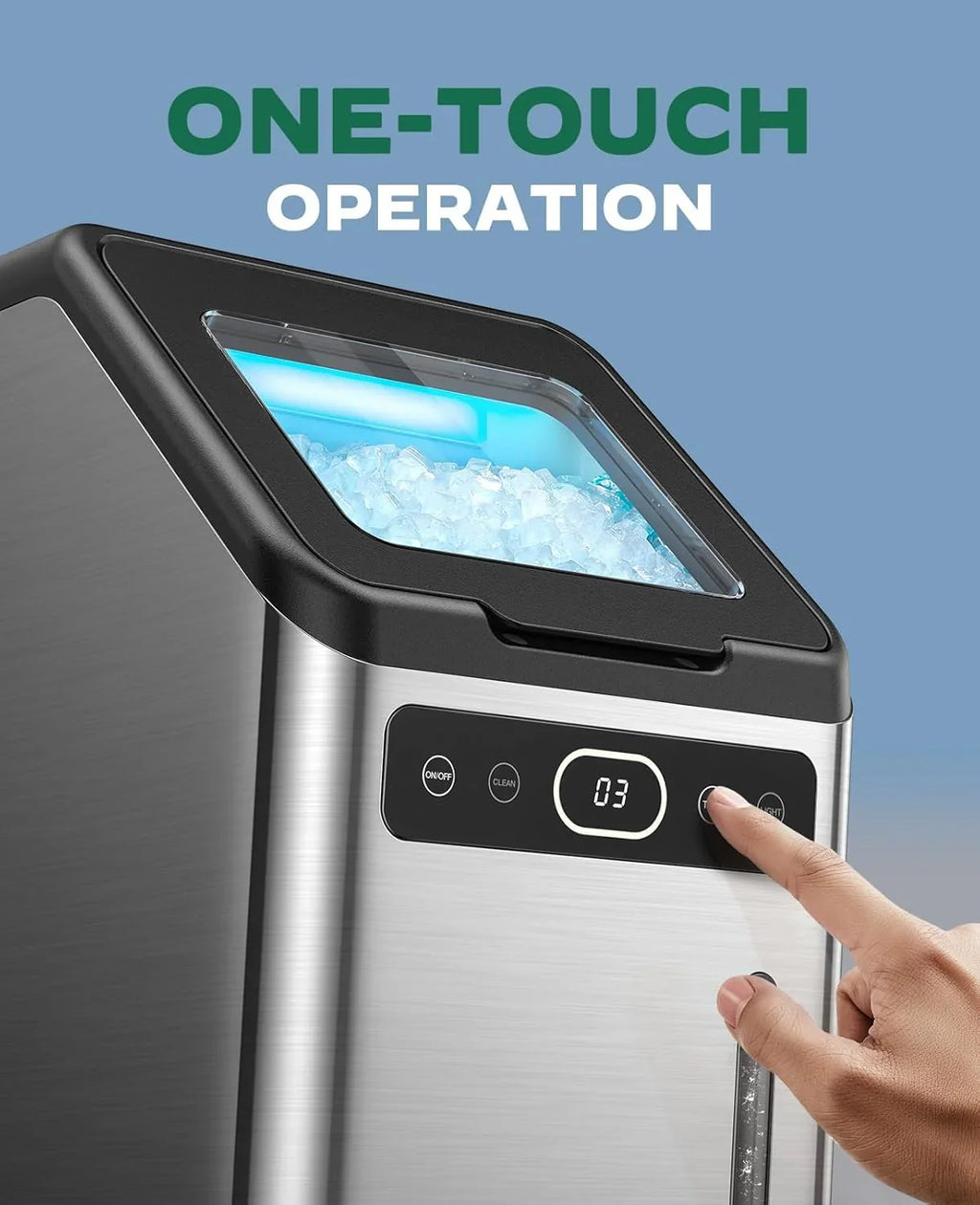 Machine à glace à mâcher Silonn avec fonction autonettoyante