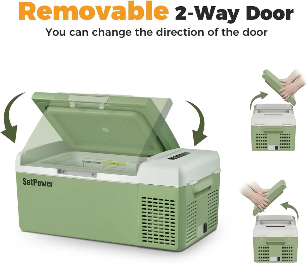 Réfrigérateur portable 12 V 21 litres, autonomie de 50 heures, glacière électrique pour voiture