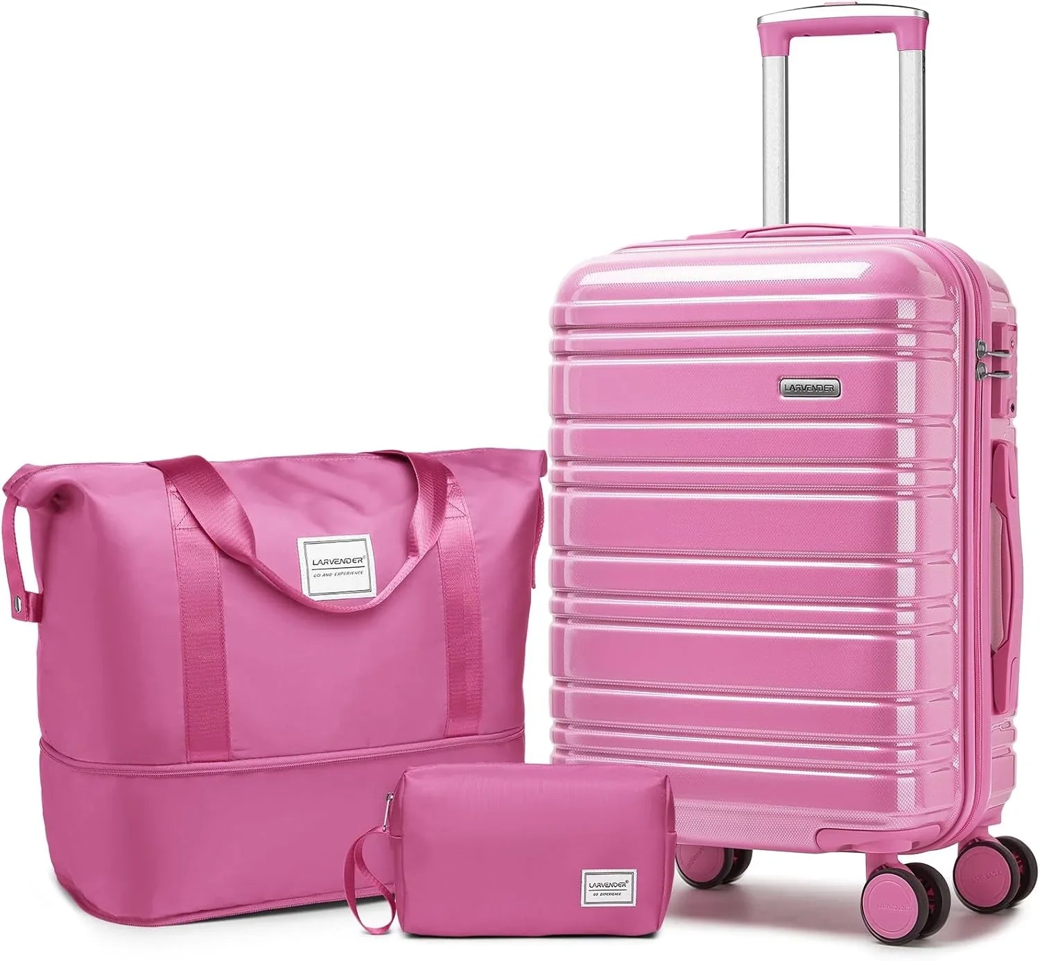 Ensemble de bagages 6 pièces, ensemble de valises rigides extensibles avec roulettes pivotantes, ensemble de bagages à roulettes légers