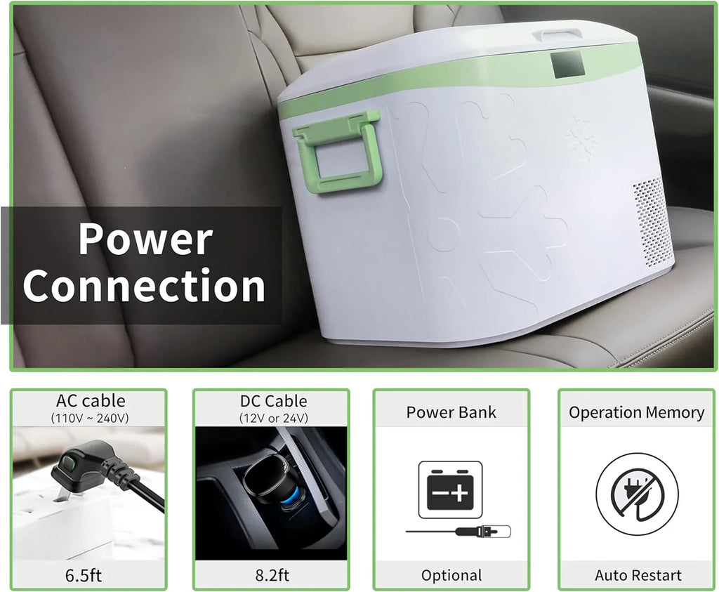 Réfrigérateur de voiture portable de 23 pintes (22 litres) avec compresseur