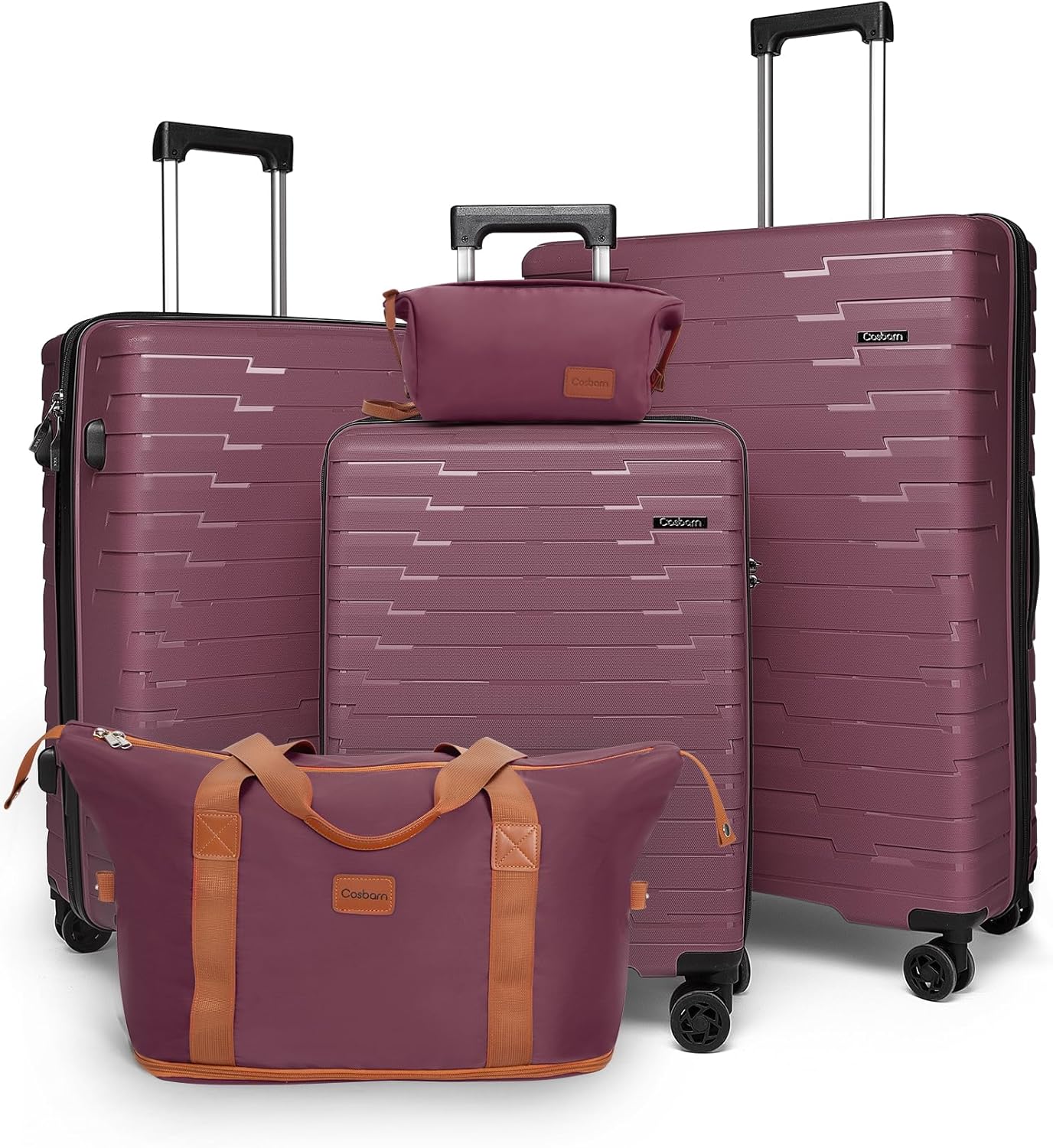 Ensemble de 5 bagages à roulettes, valise rigide en ABS avec roulettes pivotantes