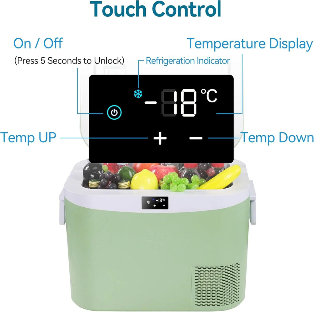 Réfrigérateur de voiture portable de 23 pintes (22 litres) avec compresseur