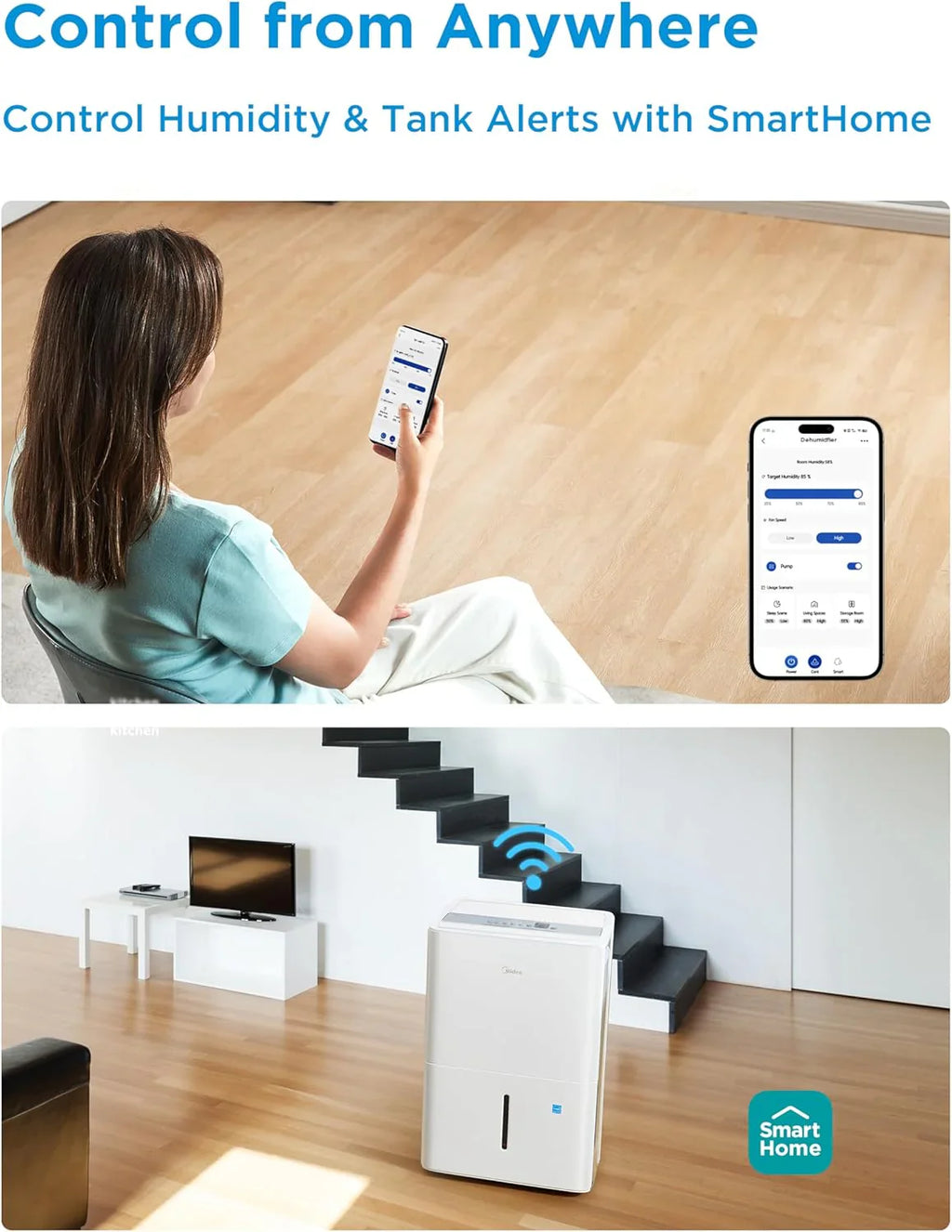 Déshumidificateur de sous-sol de 4 500 pieds carrés