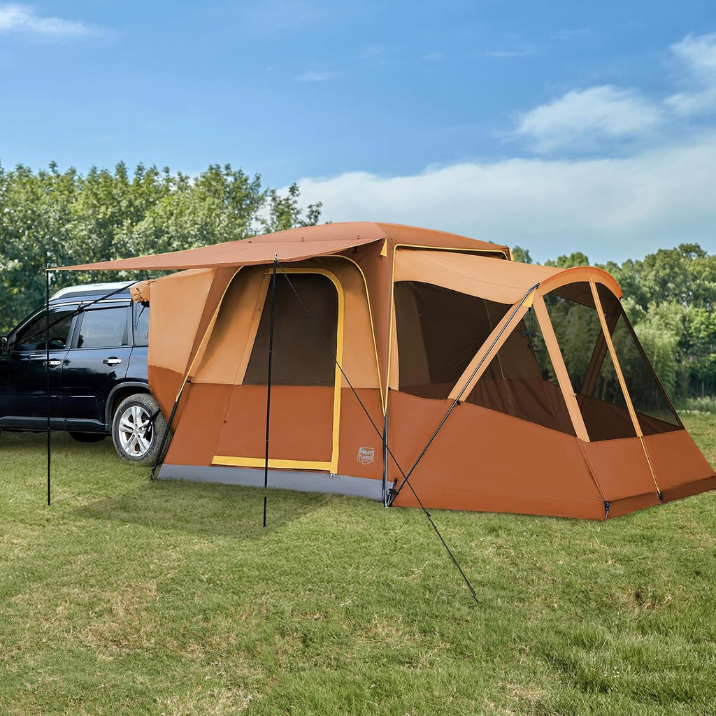 Tente SUV Timber Ridge 5 à 9 personnes avec porche et auvent pour camping familial