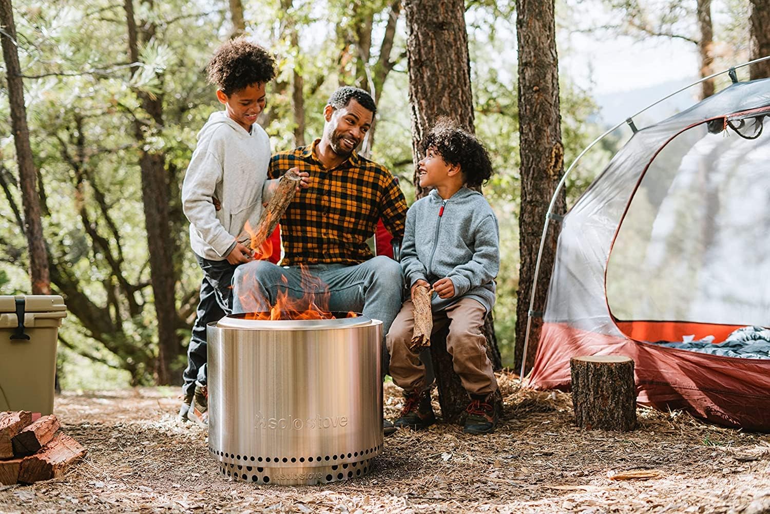 Solo Stove Bonfire 2.0 avec support, foyer sans fumée de 19,5 pouces, foyer à bois en acier inoxydable