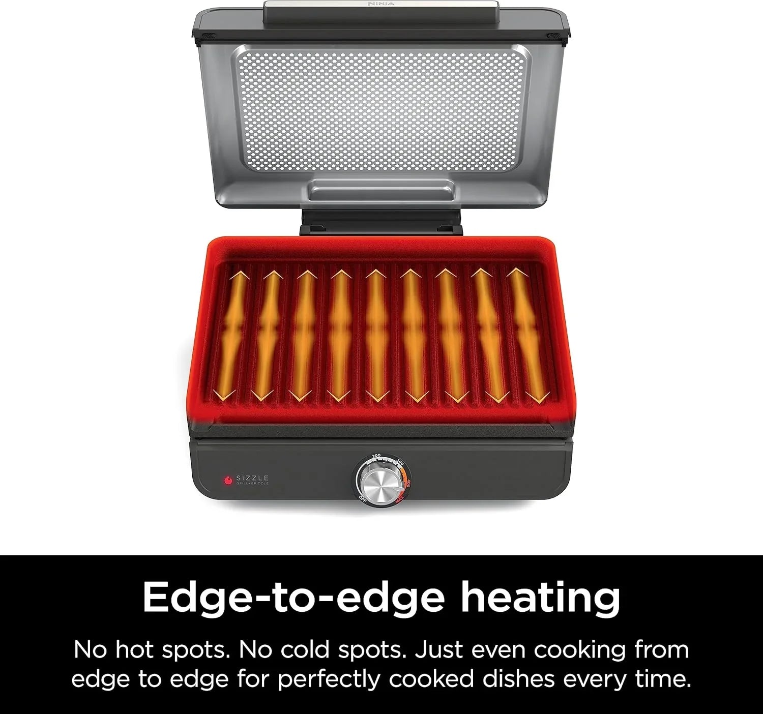 Poêle à frire et gril d'intérieur, 14 pouces, poêle à crêpes électrique