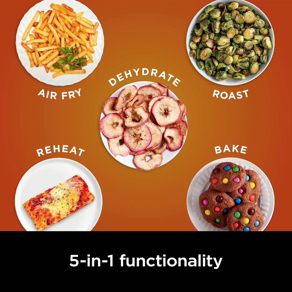 Friteuse à air Ninja Pro XL 6 en 1 Capacité de 6,5 litres Friture à air, cuisson à l'air, cuisson au four, réchauffage, déshydratation