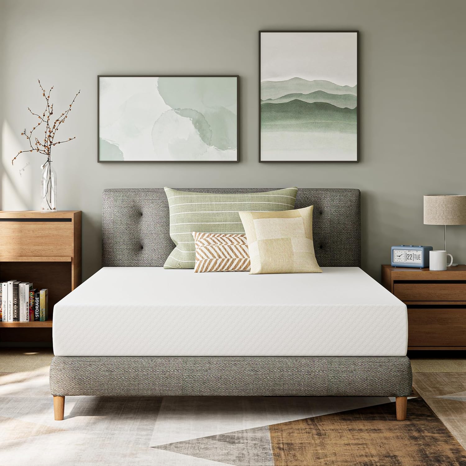 Matelas en mousse à mémoire de forme GAESTE de 8 pouces, entièrement rafraîchissant, matelas dans une boîte