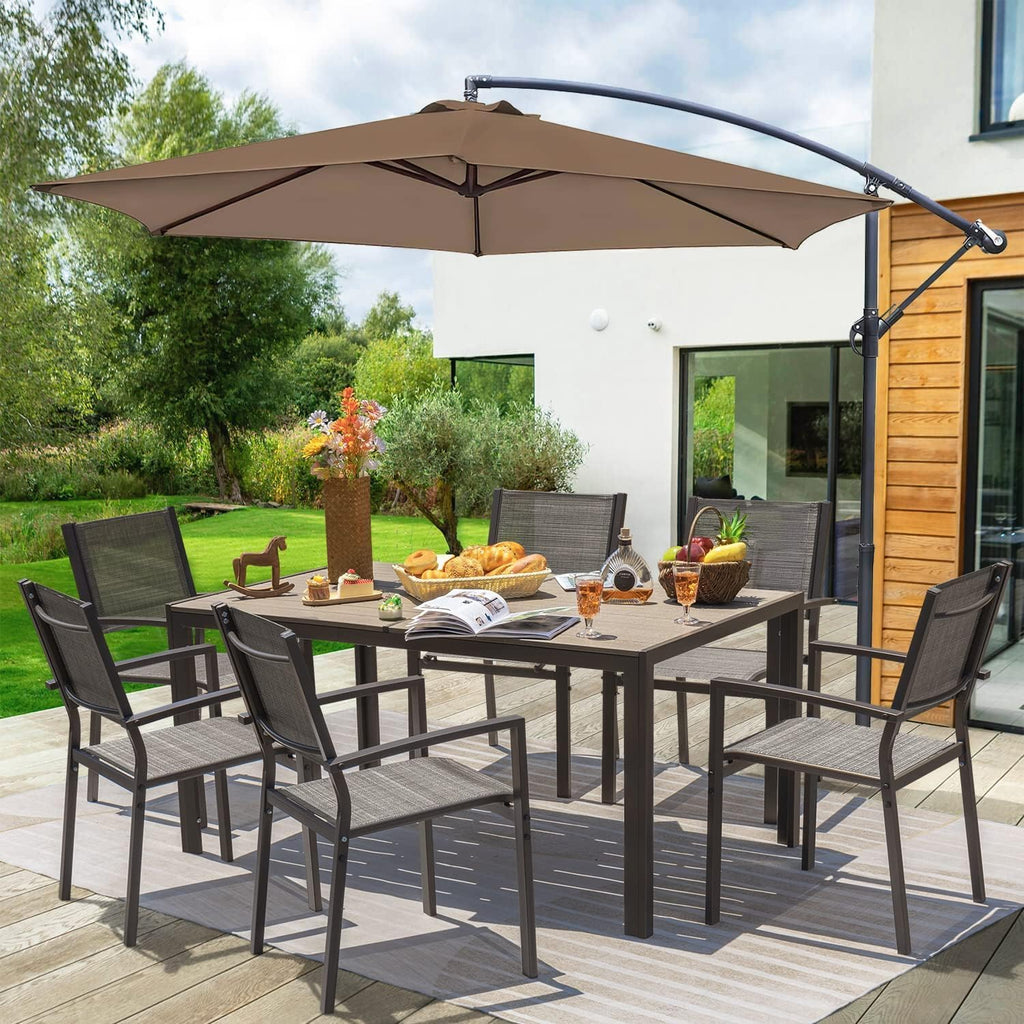 Ensemble de table à manger de patio Homall pour meubles d'extérieur